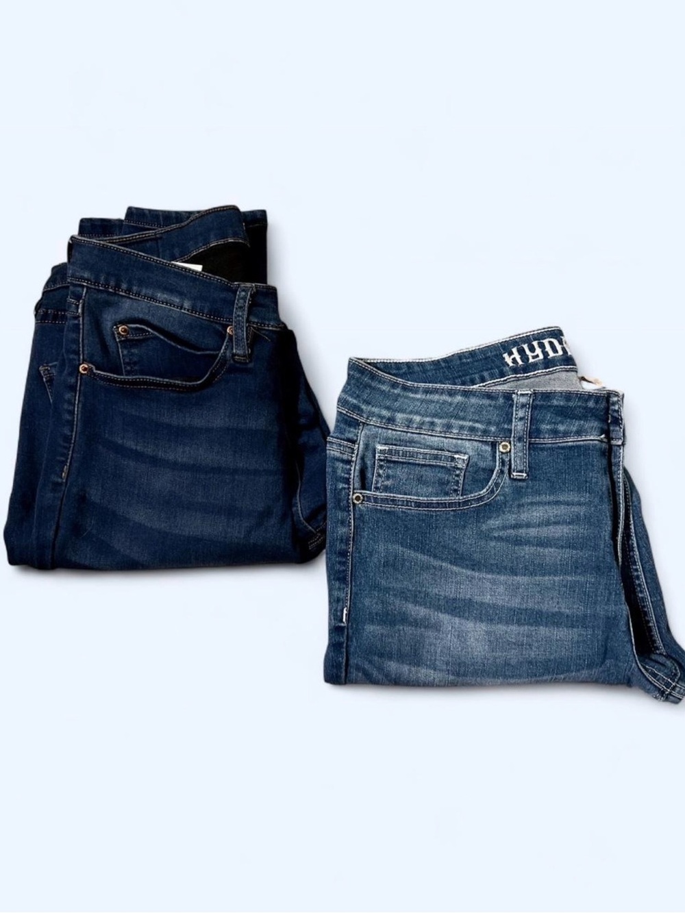 Two Women’s Skinny Jeans - Dark Blue & Medium Blue